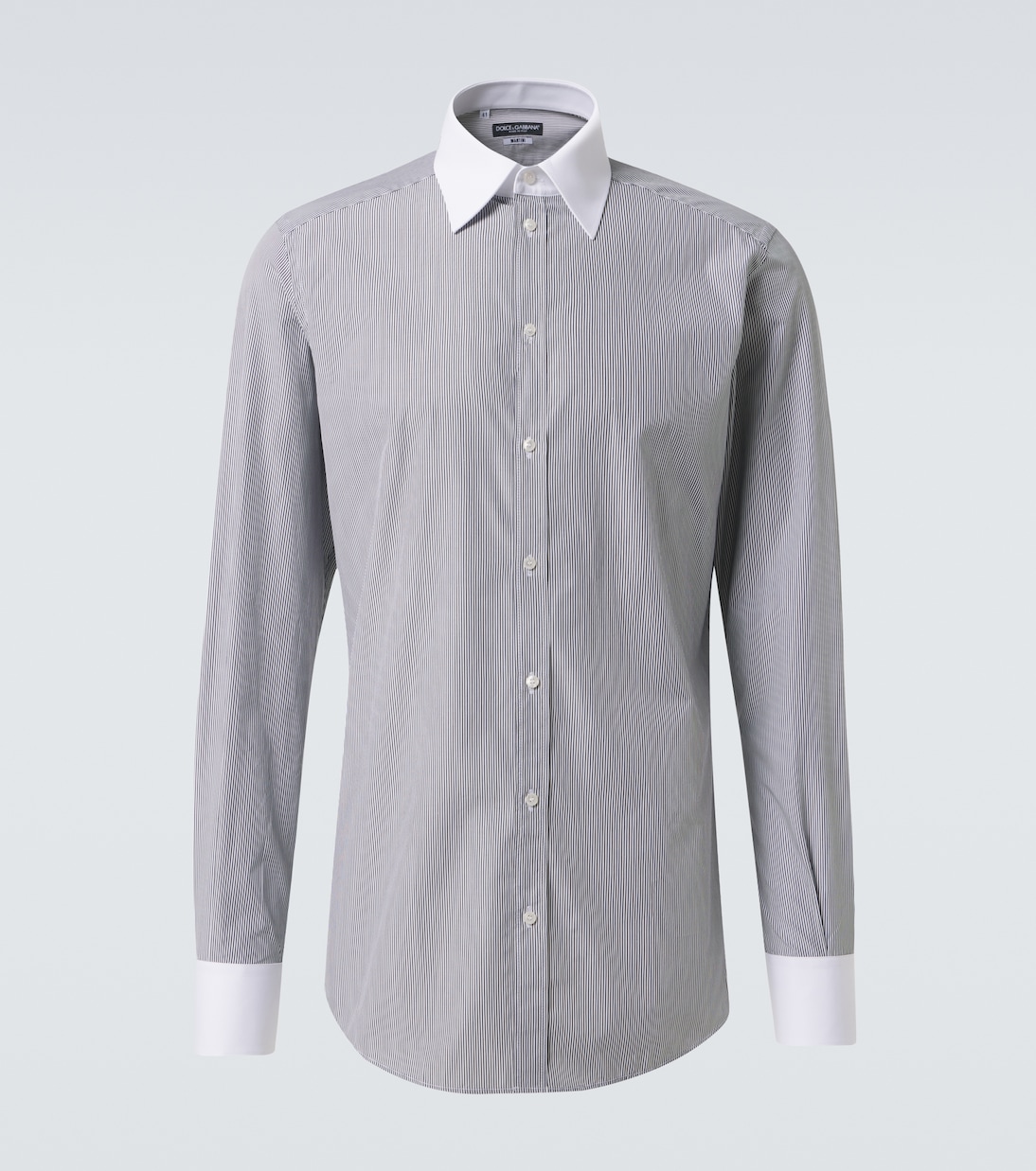 Полосатая хлопковая поплиновая рубашка Dolce&Gabbana, Striped
Полосатая хлопковая поплиновая рубашка Dolce&Gabbana, Striped