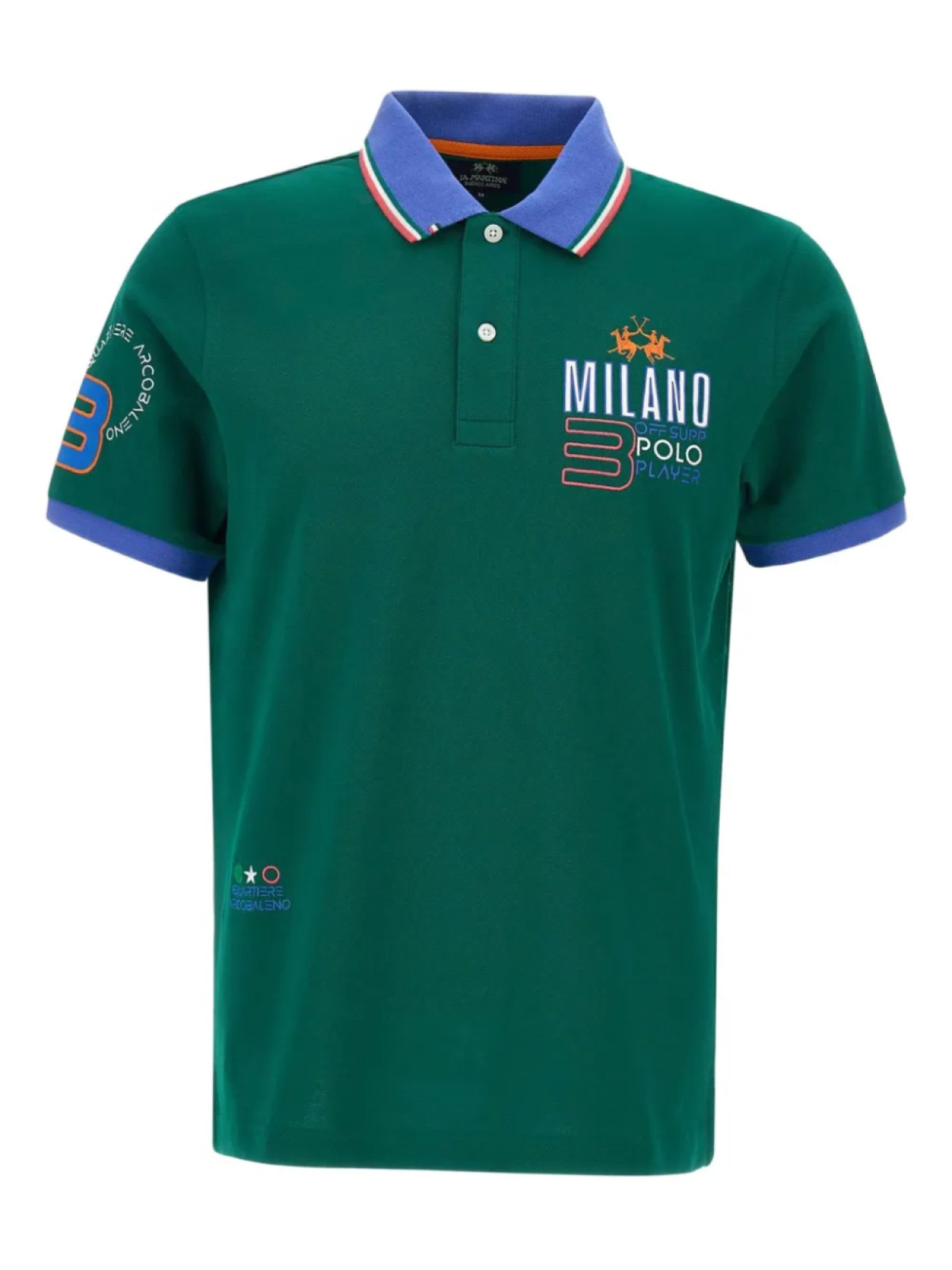 Рубашка-поло La Martina с вышивкой, зеленый
Рубашка-поло La Martina с вышивкой, зеленый