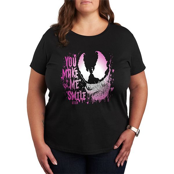 Футболка Plus size с принтом Venom you make me smile Marvel
Футболка Plus size с принтом Venom you make me smile Marvel