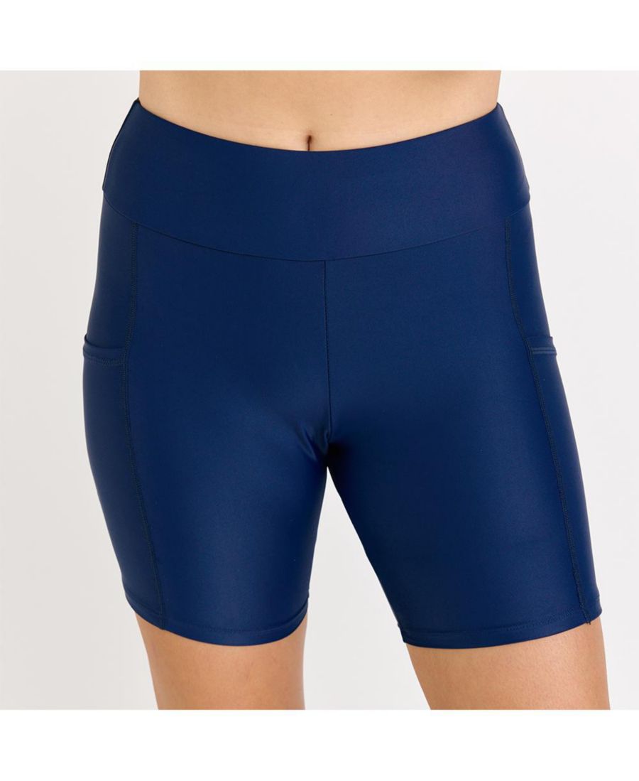 Плавки-шорты больших размеров до середины бедра с карманами Calypsa, Navy
Плавки-шорты больших размеров до середины бедра с карманами Calypsa, Navy