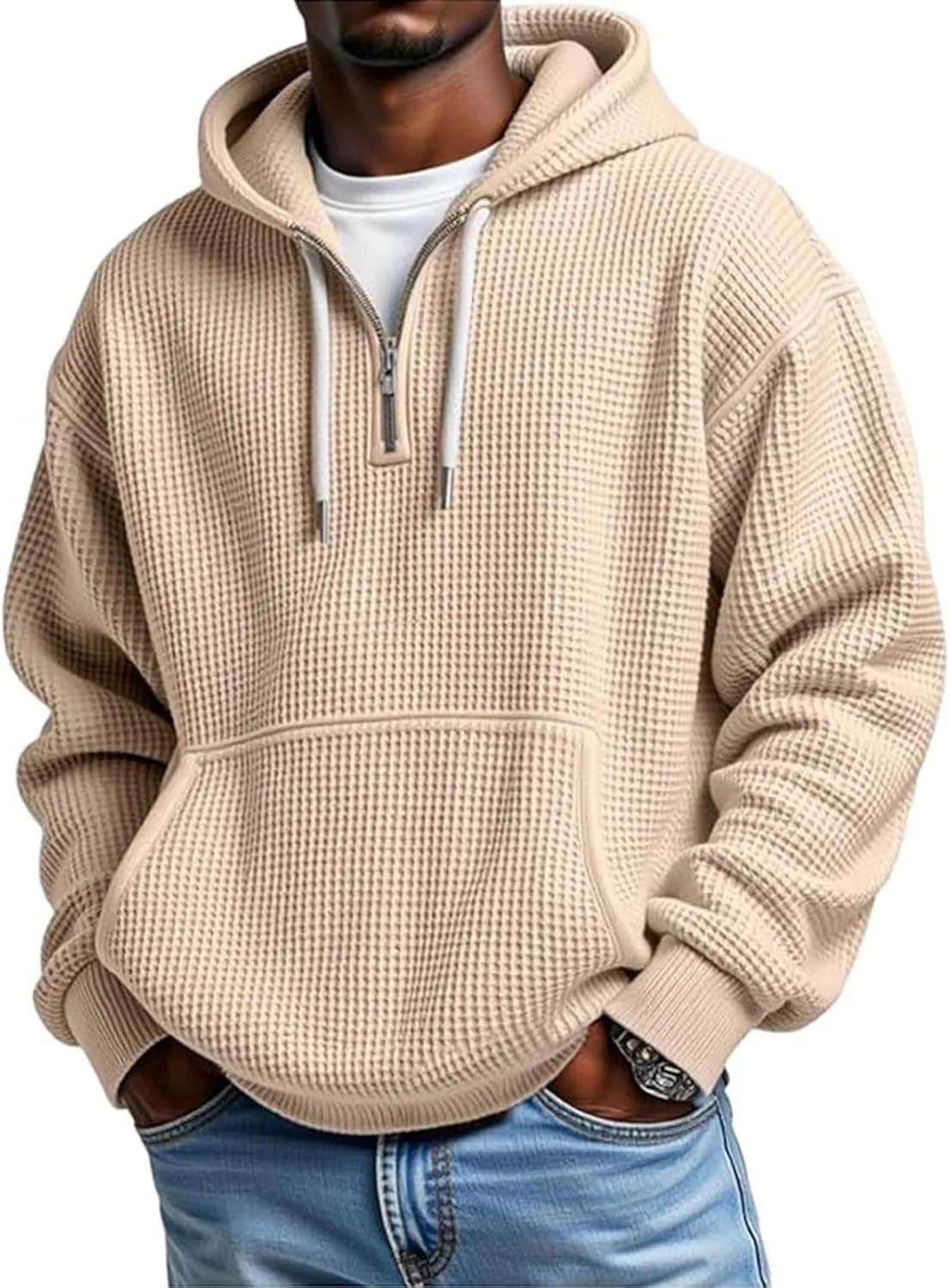 Мужской худи с капюшоном Quarter Zip, текстурированная вязка, оверсайз nhApmj
Мужской худи с капюшоном Quarter Zip, текстурированная вязка, оверсайз nhApmj