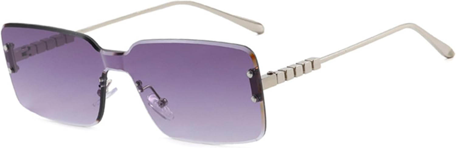 bullabulling Модные солнцезащитные очки без оправы, прямоугольной формы, для женщин и мужчин, квадратной формы, сверхлегкие, с защитой от УФ-излучения UV400, унисекс, C2
bullabulling Модные солнцезащитные очки без оправы, прямоугольной формы, для женщин и мужчин, квадратной формы, сверхлегкие, с защитой от УФ-излучения UV400, унисекс, C2