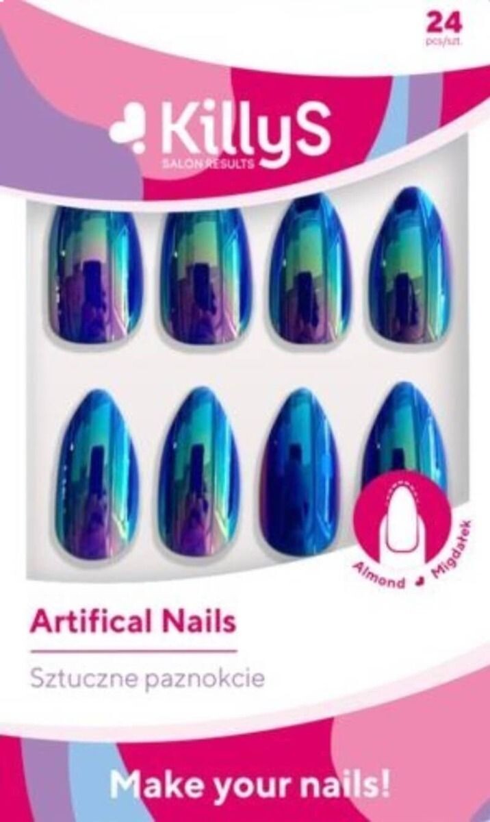 Советы KillyS Almond Metaliczne Niebieskie, 24 op.
Советы KillyS Almond Metaliczne Niebieskie, 24 op.