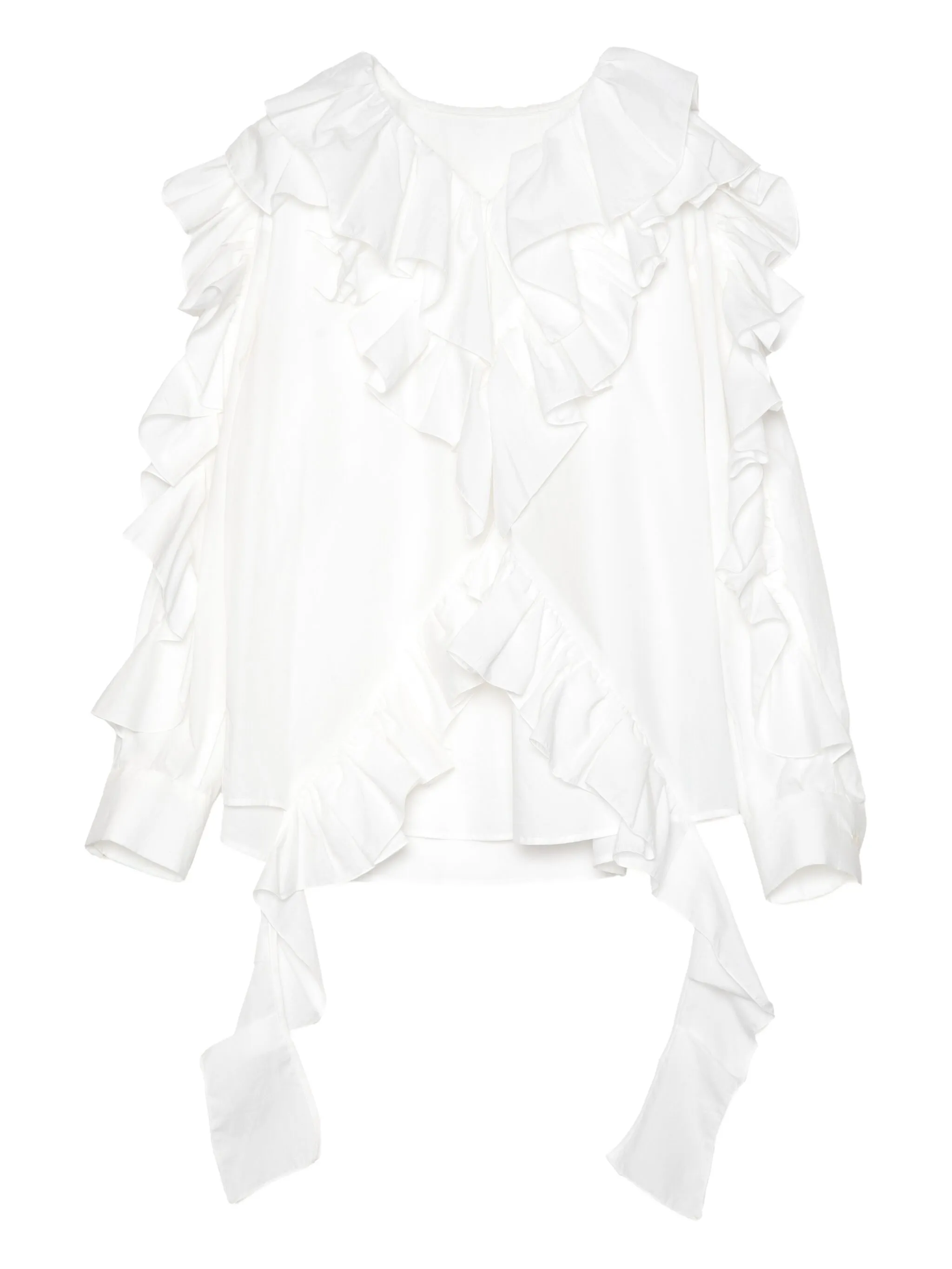 Блузка с оборками Muller Of Yoshiokubo, белый
Блузка с оборками Muller Of Yoshiokubo, белый
