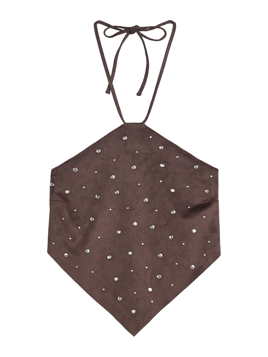 Топ Bershka, шоколадный
Топ Bershka, шоколадный