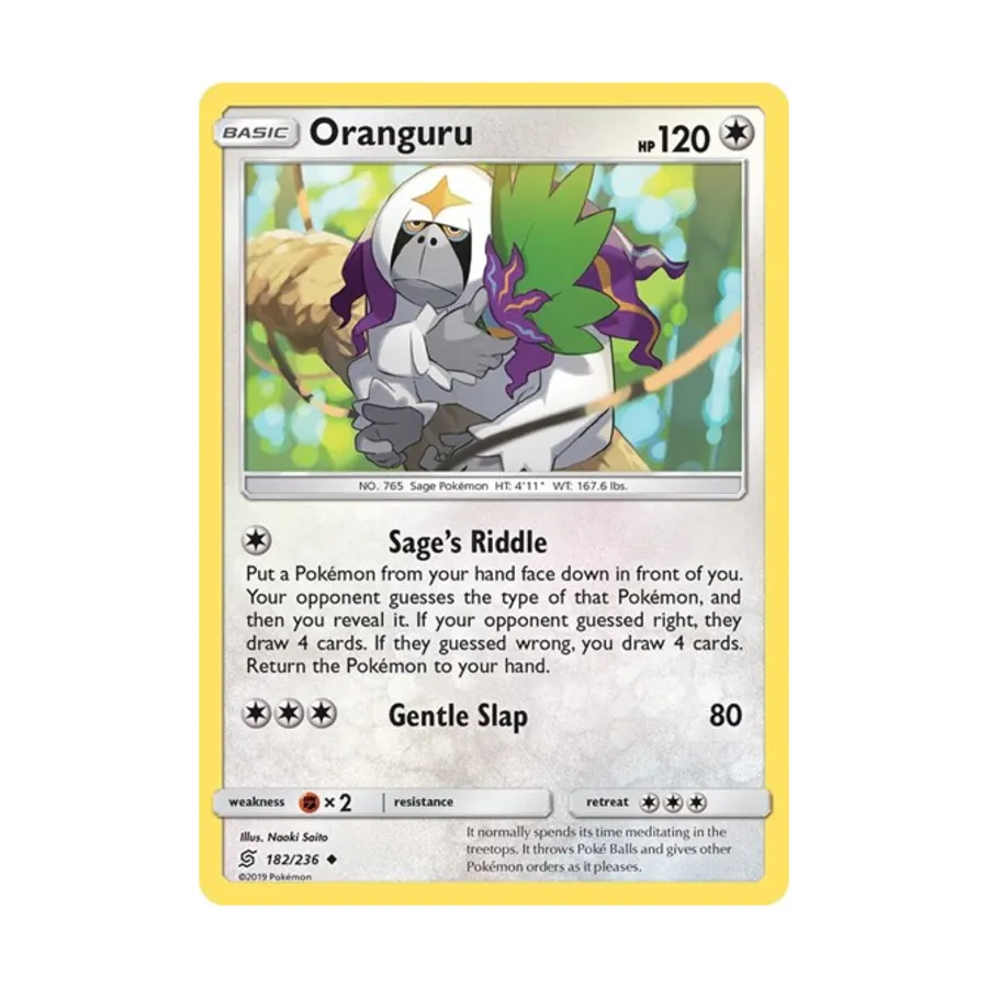 CCG Орангуру (U) # 182/236, Pokemon - SM - Unified Minds - Singles
CCG Орангуру (U) # 182/236, Pokemon - SM - Unified Minds - Singles