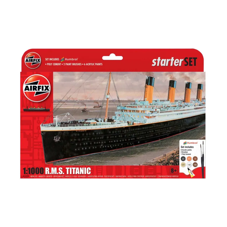 RMS Титаник - Стартовый набор, Naval Models (Assorted Scales) (Airfix) 
RMS Титаник - Стартовый набор, Naval Models (Assorted Scales) (Airfix)