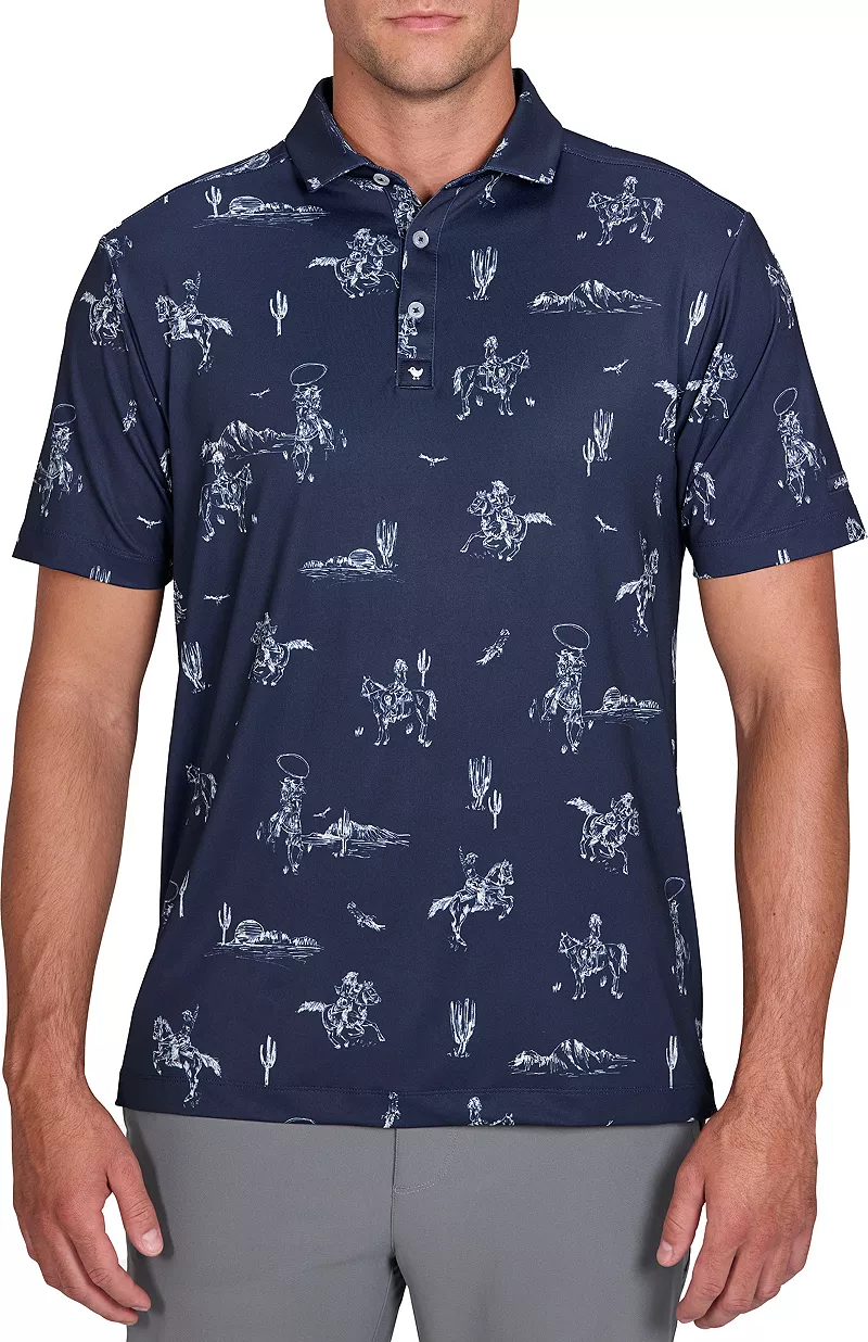 Мужская футболка-поло для гольфа Bad Birdie Core, цвет Yeehaw Dark Navy
Мужская футболка-поло для гольфа Bad Birdie Core, цвет Yeehaw Dark Navy