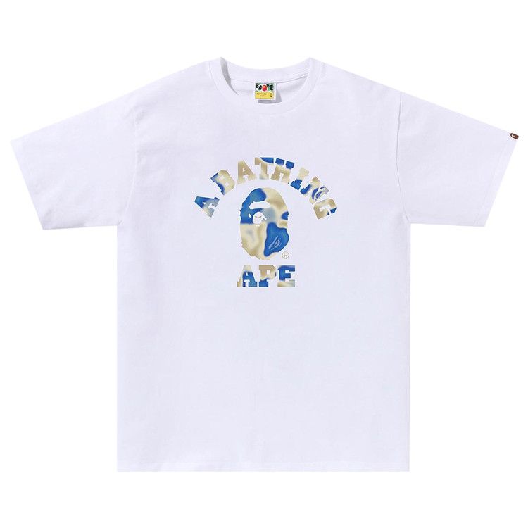Футболка BAPE Liquid Camo College Tee, White/Blue
Футболка BAPE Liquid Camo College Tee, White/Blue