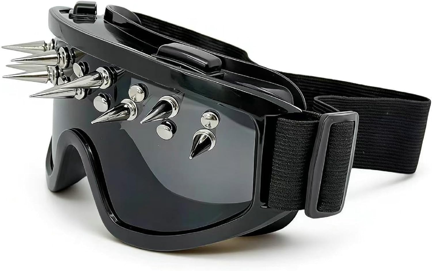 Панк-очки с шипами, зеркальные солнцезащитные очки для мужчин и женщин, защита от УФ-излучения UV400, ветрозащитные очки для музыкальных фестивалей и косплея mincl, Black
Панк-очки с шипами, зеркальные солнцезащитные очки для мужчин и женщин, защита от УФ-излучения UV400, ветрозащитные очки для музыкальных фестивалей и косплея mincl, Black