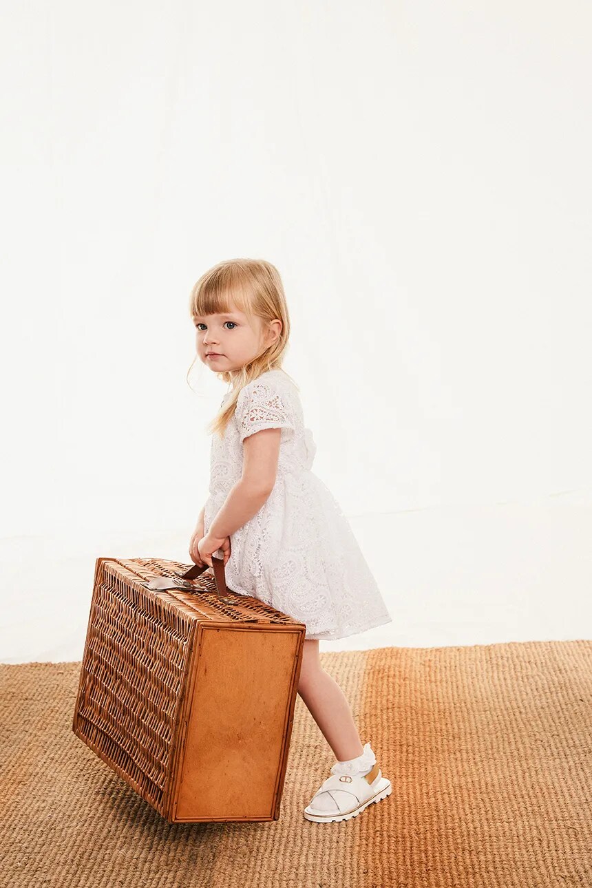 Детское платье Twinset, белый 
Детское платье Twinset, белый