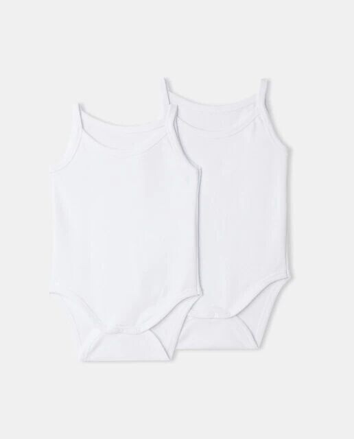 В упаковке 2 детских боди на бретелях Cotton Juice, белый
В упаковке 2 детских боди на бретелях Cotton Juice, белый