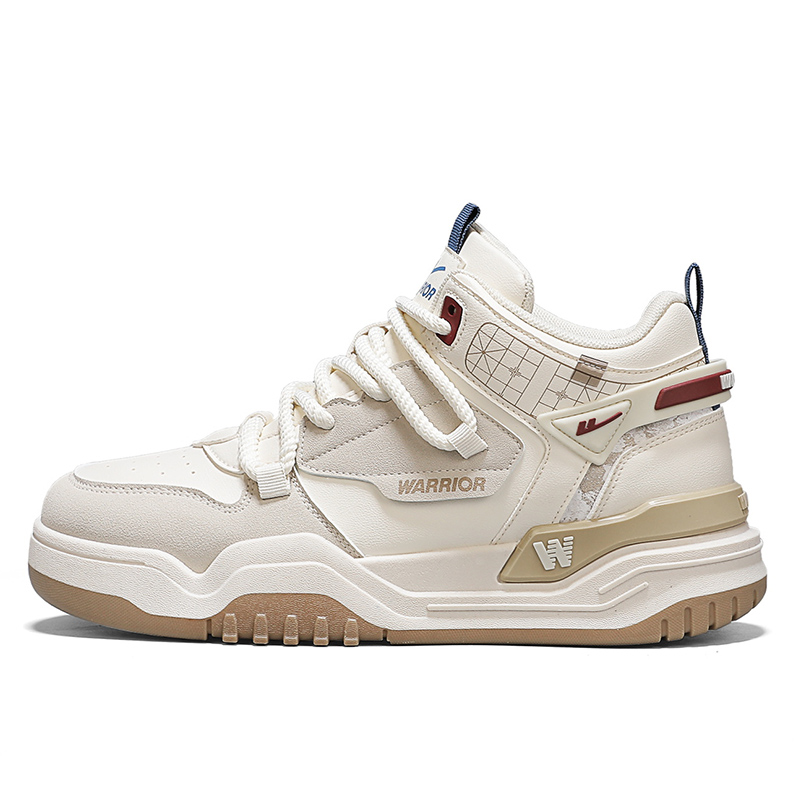 Высокие скейтерские кроссовки мужские бежевый/бежево-серый/бежевый/коричневый/бордовый/черный WARRIOR
Высокие скейтерские кроссовки мужские бежевый/бежево-серый/бежевый/коричневый/бордовый/черный WARRIOR