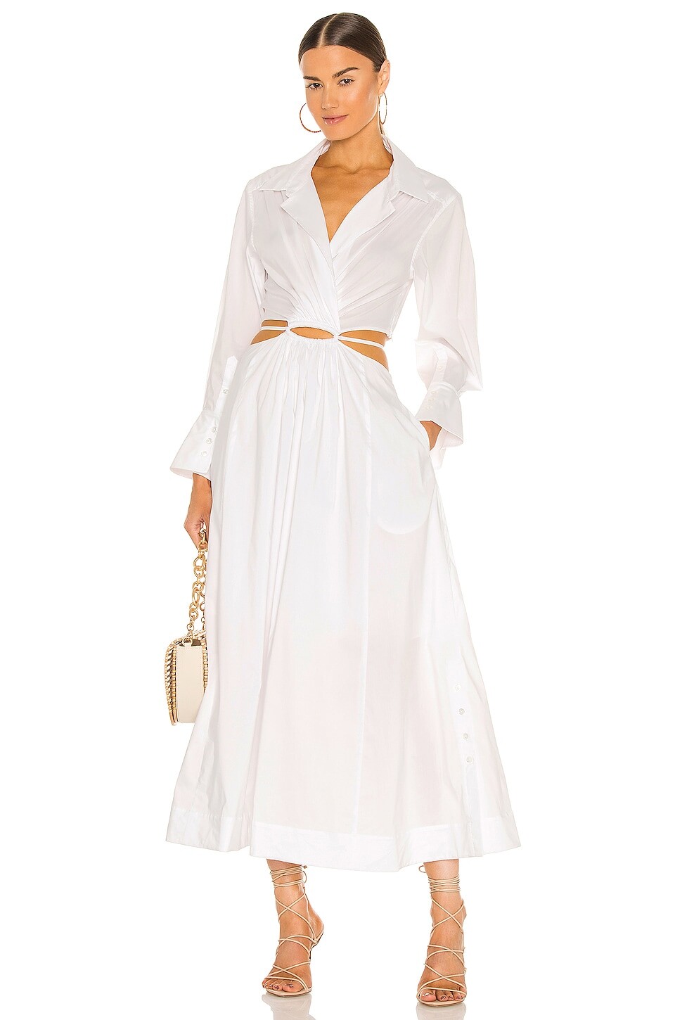 Платье SIMKHAI Alex Pleated Cut Out, белый
Платье SIMKHAI Alex Pleated Cut Out, белый