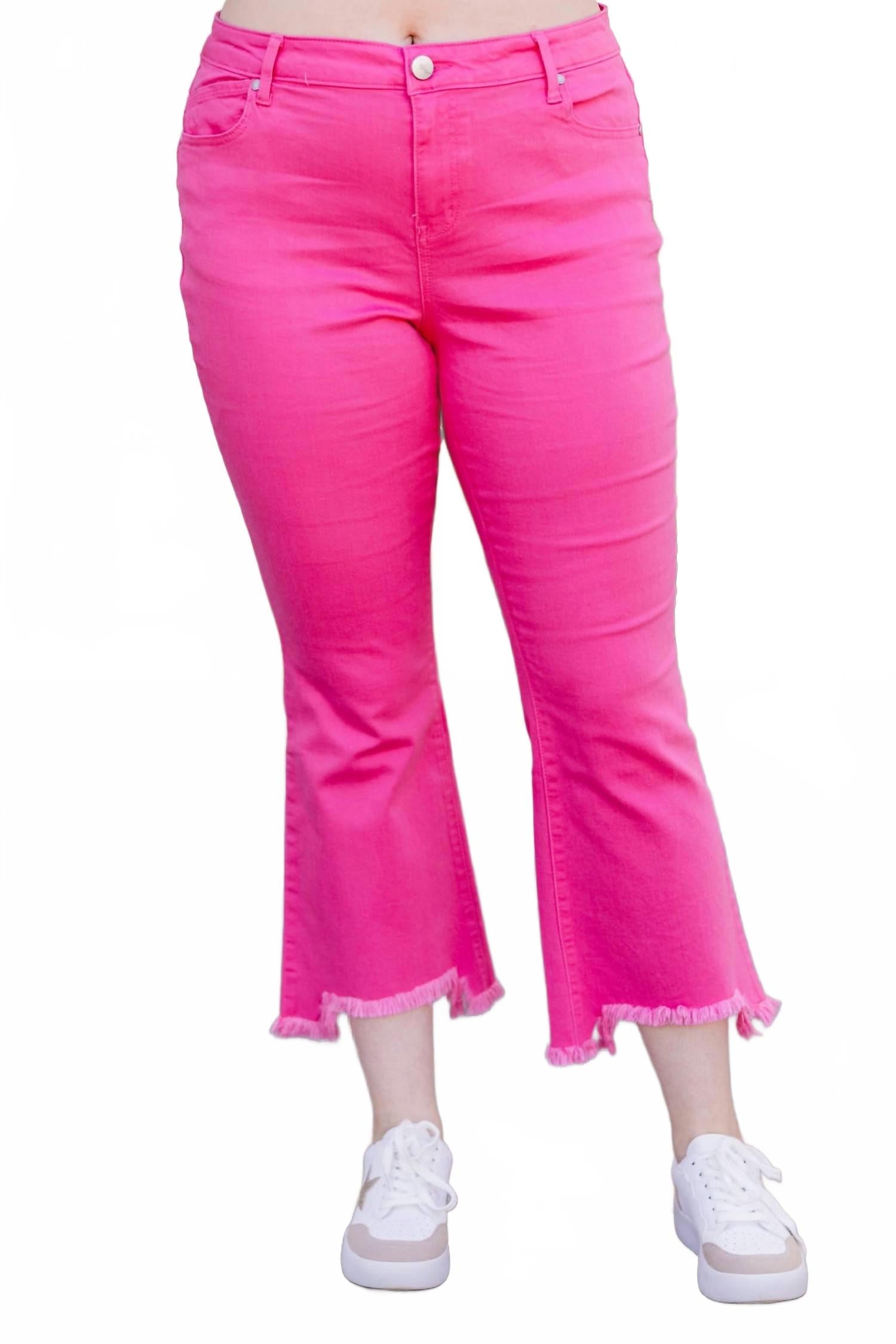 Розовые джинсы с расклешенными штанинами 1822 Denim
Розовые джинсы с расклешенными штанинами 1822 Denim