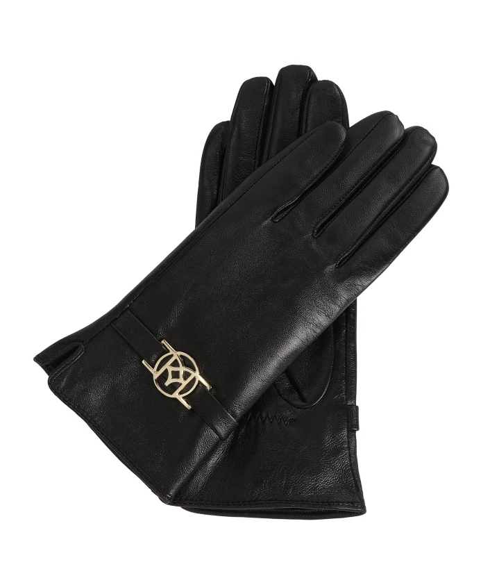 Кожаные перчатки с ремешками с монограммой. Kazar, черный
Кожаные перчатки с ремешками с монограммой. Kazar, черный