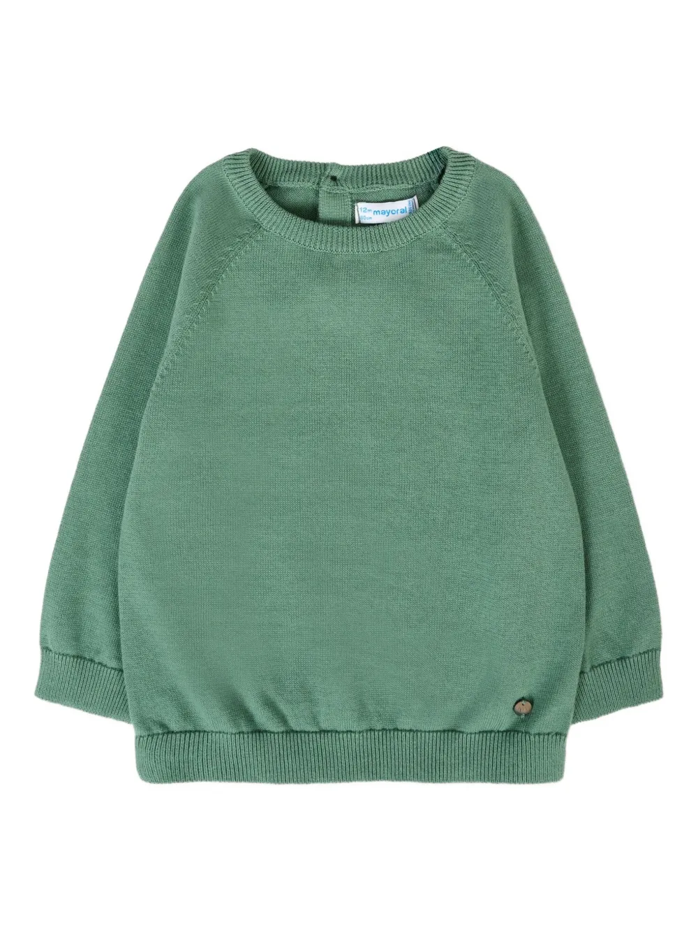 Хлопковый свитер с круглым вырезом Mayoral, зеленый
Хлопковый свитер с круглым вырезом Mayoral, зеленый