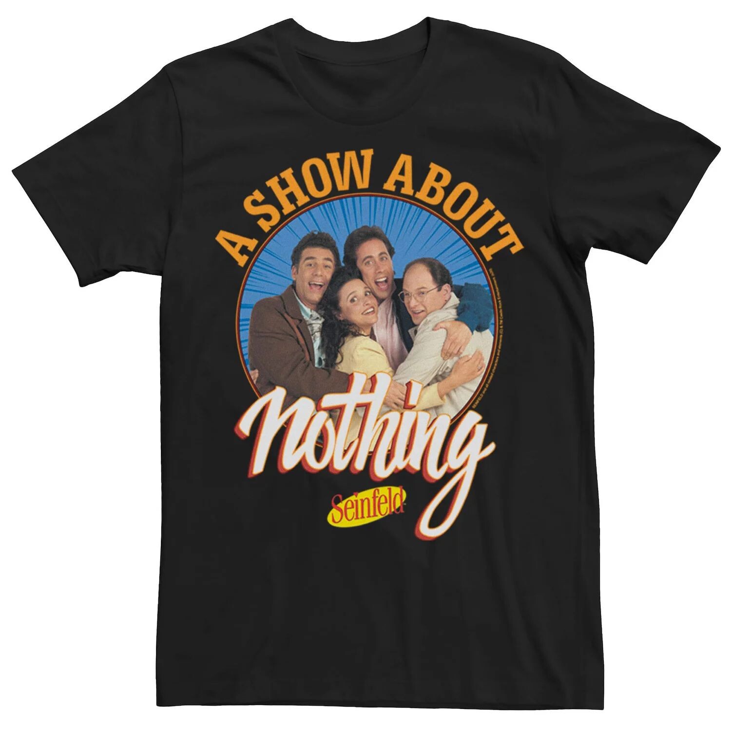 Мужская футболка с портретом Seinfeld A Show About Nothing Circle Licensed Character
Мужская футболка с портретом Seinfeld A Show About Nothing Circle Licensed Character