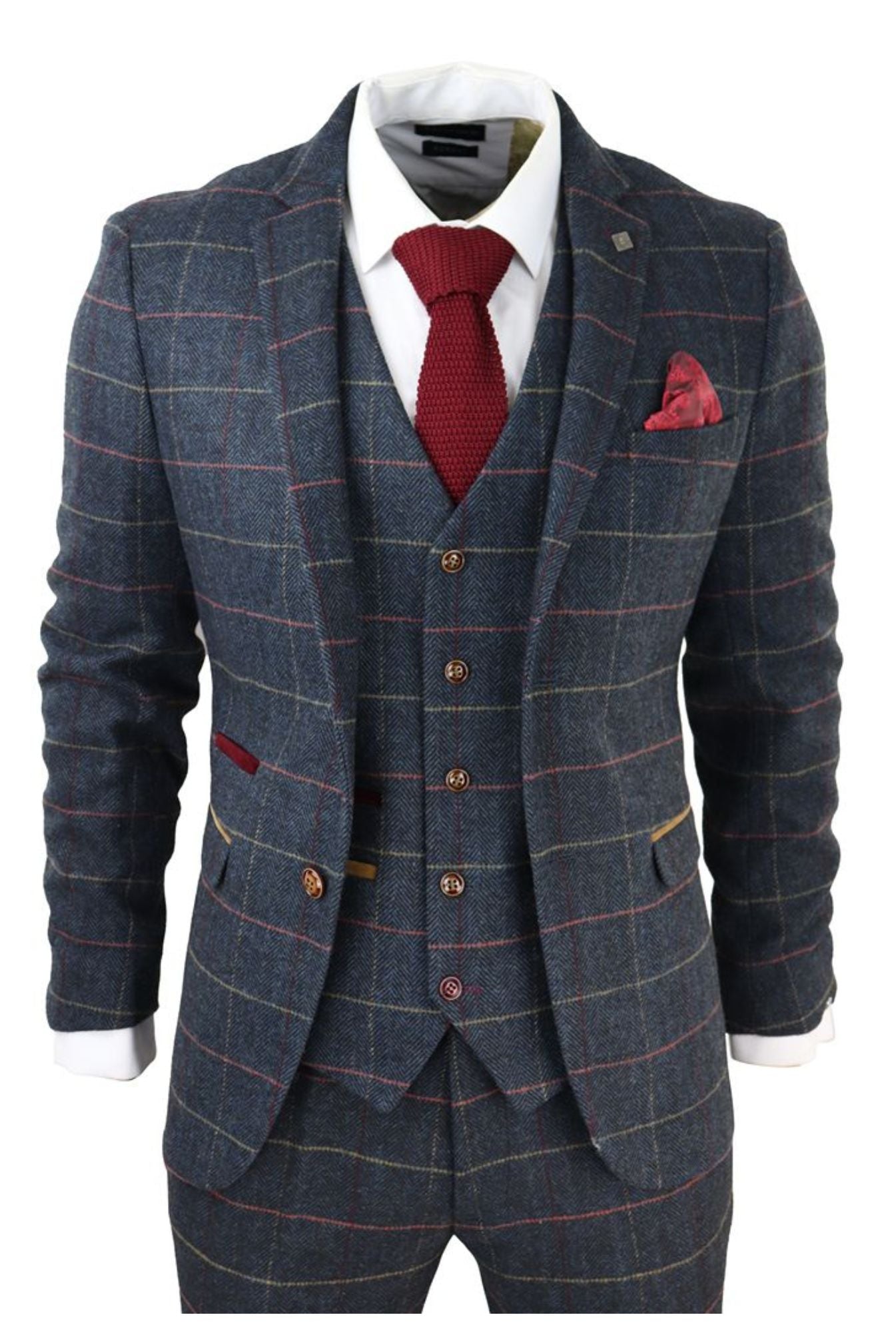 Костюм-тройка из твида в клетку Thomas Navy Paul Andrew
Костюм-тройка из твида в клетку Thomas Navy Paul Andrew