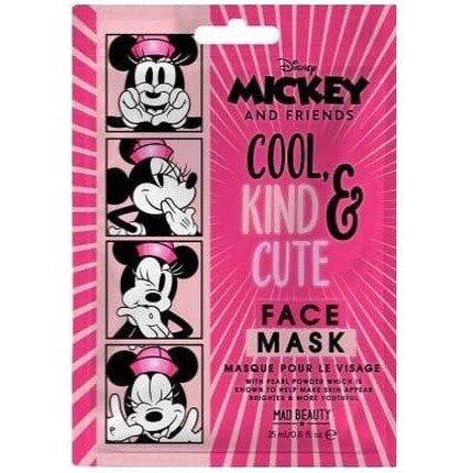 Одинарная маска для лица «Микки и друзья» Disney с жемчугом и Минни Маус, Mad Beauty
Одинарная маска для лица «Микки и друзья» Disney с жемчугом и Минни Маус, Mad Beauty