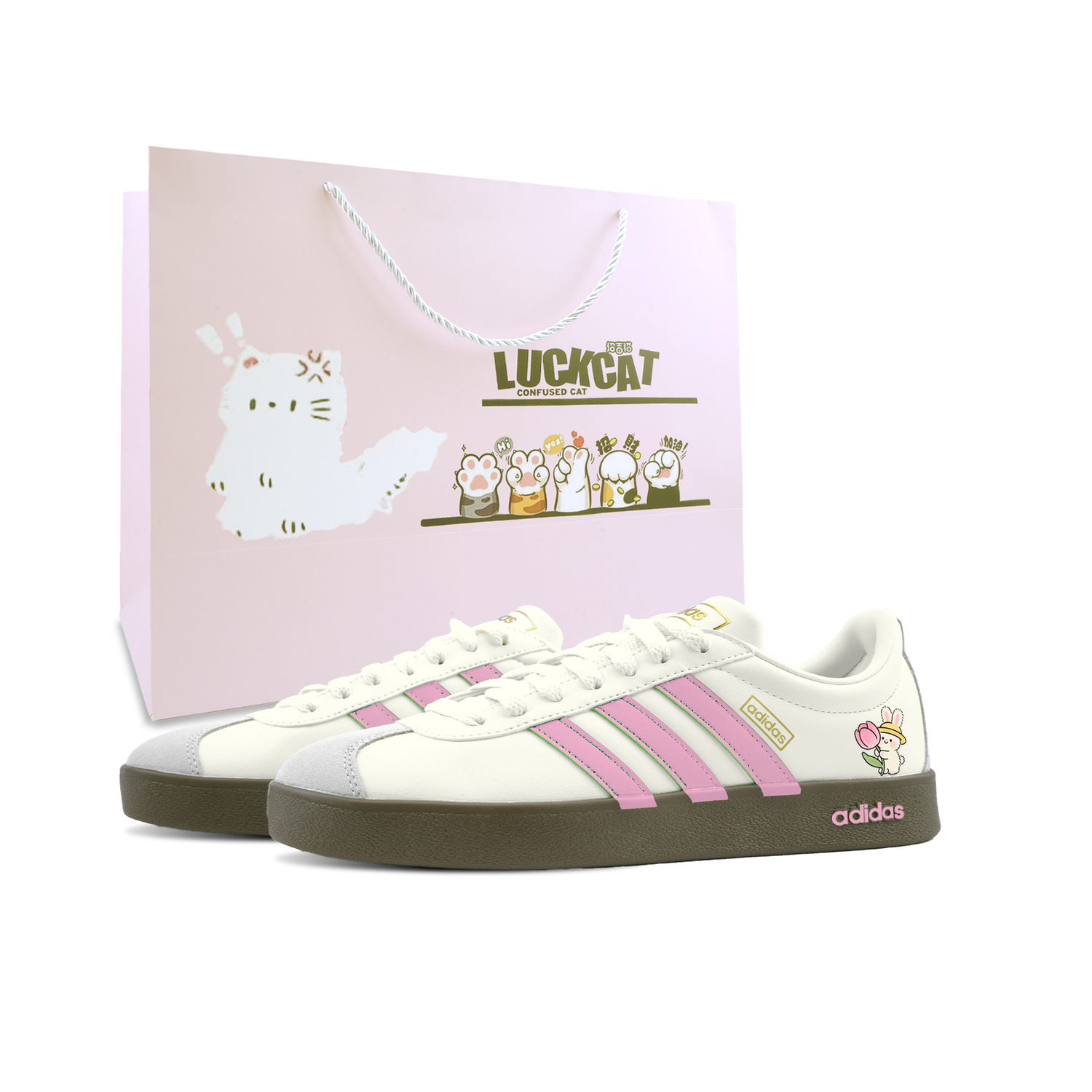 Adidas VL COURT 2.0 Pink Rabbit With Fragrance, специальная сумка для покупок, устойчивые к истиранию низкие кроссовки German Army Trainers
Adidas VL COURT 2.0 Pink Rabbit With Fragrance, специальная сумка для покупок, устойчивые к истиранию низкие кроссовки German Army Trainers