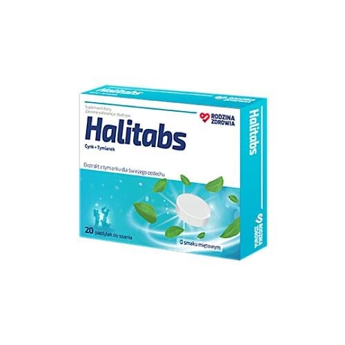 Rodzina Zdrowia, Halitabs, Свежее дыхание, 20 пастилок
Rodzina Zdrowia, Halitabs, Свежее дыхание, 20 пастилок