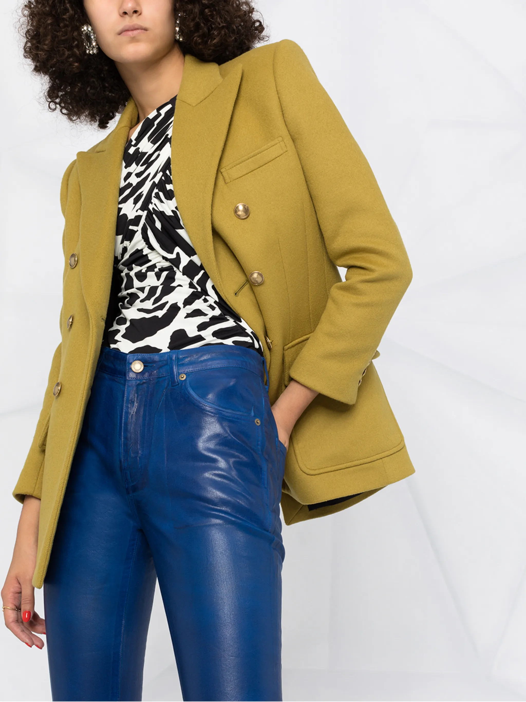 Лакированные брюки скинни Saint Laurent, синий
Лакированные брюки скинни Saint Laurent, синий