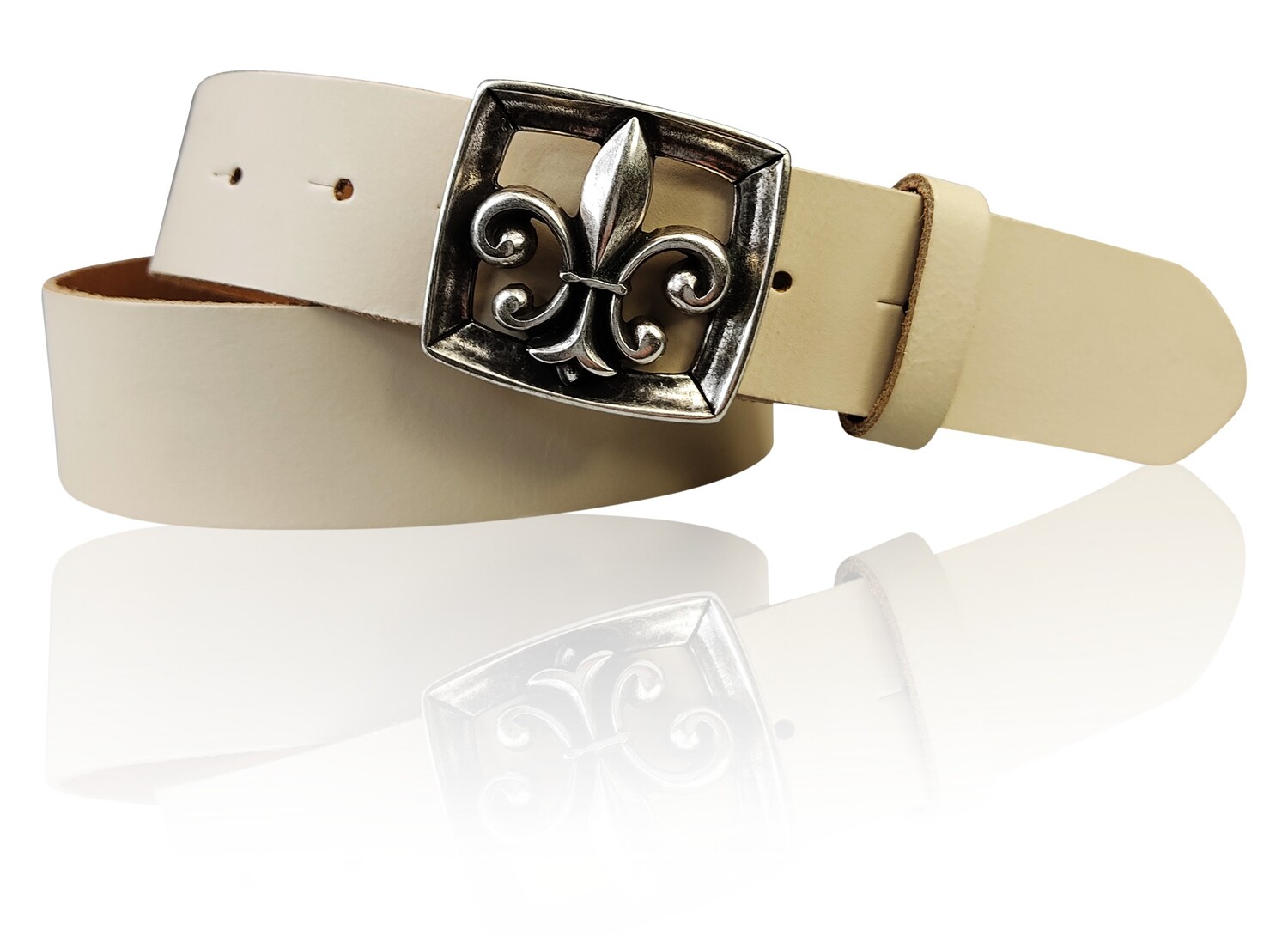 Кожаный ремень FRONHOFER, кремовый
Кожаный ремень FRONHOFER, кремовый