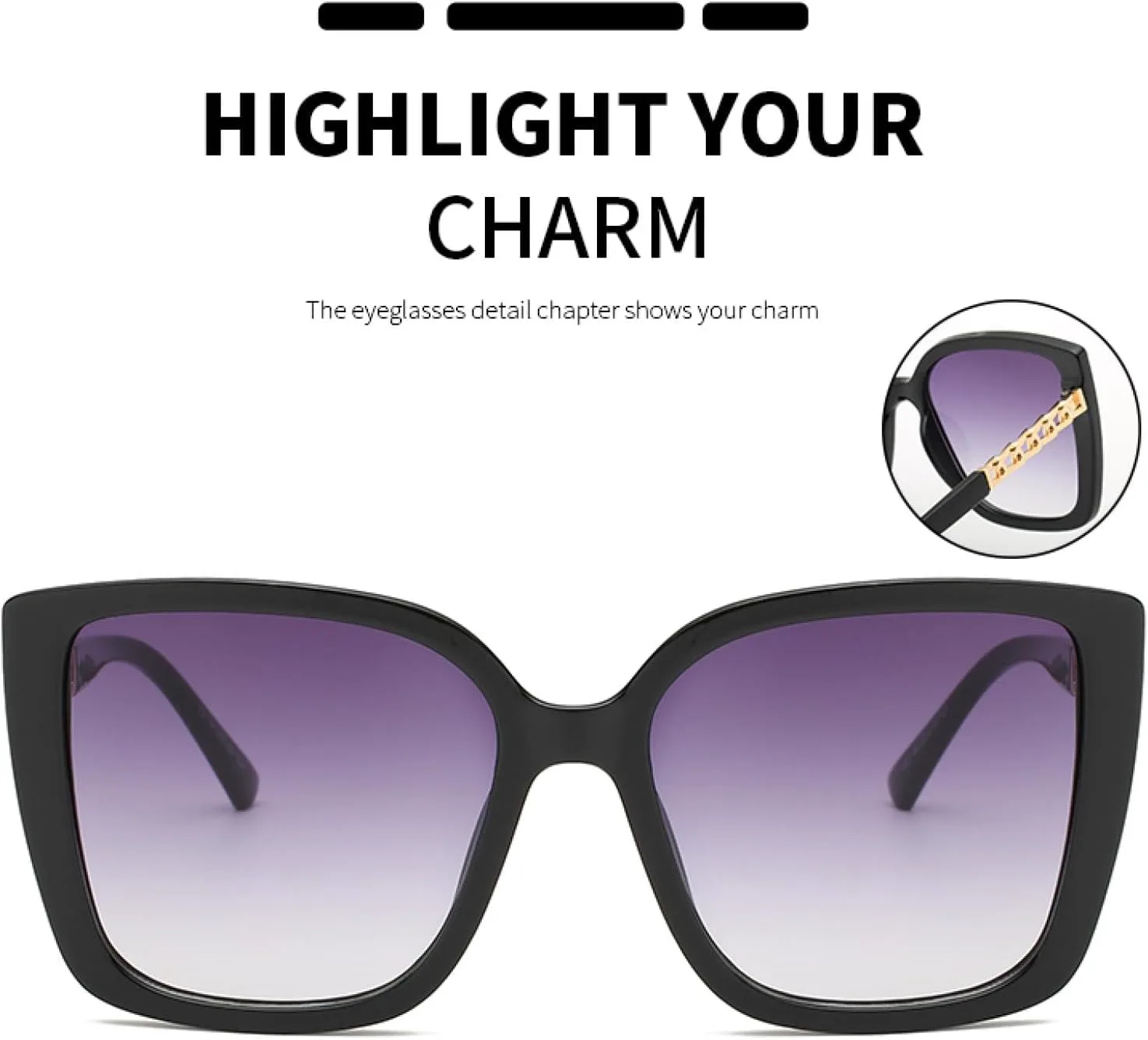 Солнцезащитные очки с защитой от УФ-излучения UV400 | Крупная оправа для женщин и мужчин | Для занятий спортом на открытом воздухе и вождения DSVIGF, Champagne
Солнцезащитные очки с защитой от УФ-излучения UV400 | Крупная оправа для женщин и мужчин | Для занятий спортом на открытом воздухе и вождения DSVIGF, Champagne