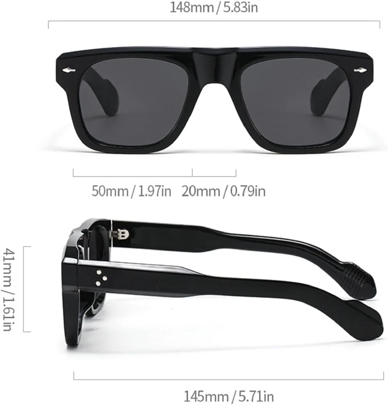 Модные квадратные солнцезащитные очки для женщин с защитой от УФ-излучения UV400, винтажные панк-очки для мужчин, простые солнцезащитные очки для женщин mincl, Black
Модные квадратные солнцезащитные очки для женщин с защитой от УФ-излучения UV400, винтажные панк-очки для мужчин, простые солнцезащитные очки для женщин mincl, Black