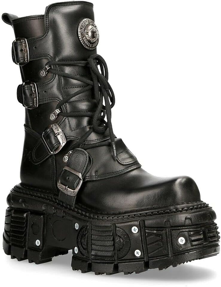 Ботинки New Rock BOOTS TANK373-S1 черные кожаные унисекс, военные, платформенные, байкерские, готические
Ботинки New Rock BOOTS TANK373-S1 черные кожаные унисекс, военные, платформенные, байкерские, готические