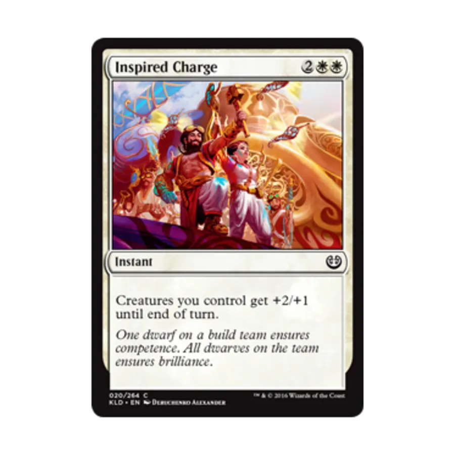 CCG Вдохновленный заряд (С) (Рольга), MTG - Kaladesh
CCG Вдохновленный заряд (С) (Рольга), MTG - Kaladesh