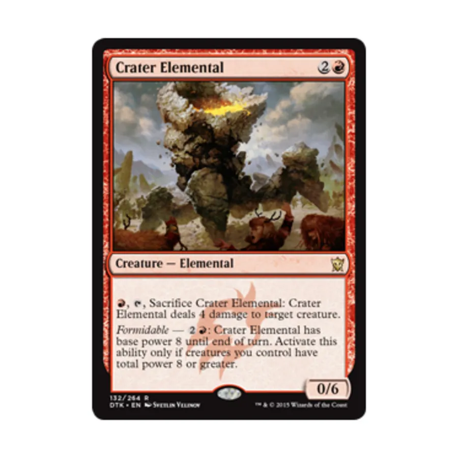 CCG Кратерный элементаль (клавиша R), MTG - Dragons of Tarkir
CCG Кратерный элементаль (клавиша R), MTG - Dragons of Tarkir
