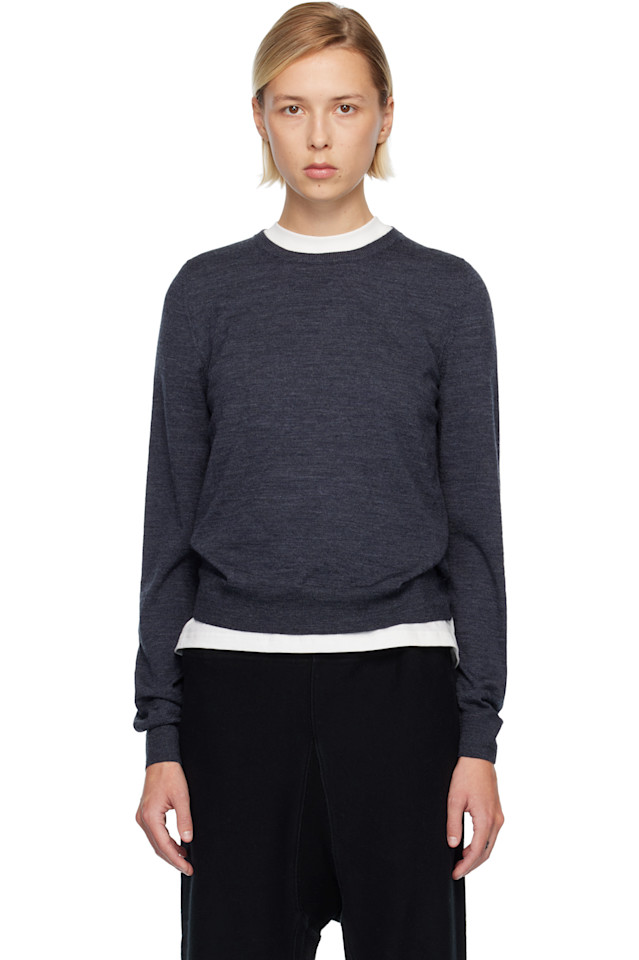 Maison Margiela Синий шерстяной свитер
Maison Margiela Синий шерстяной свитер