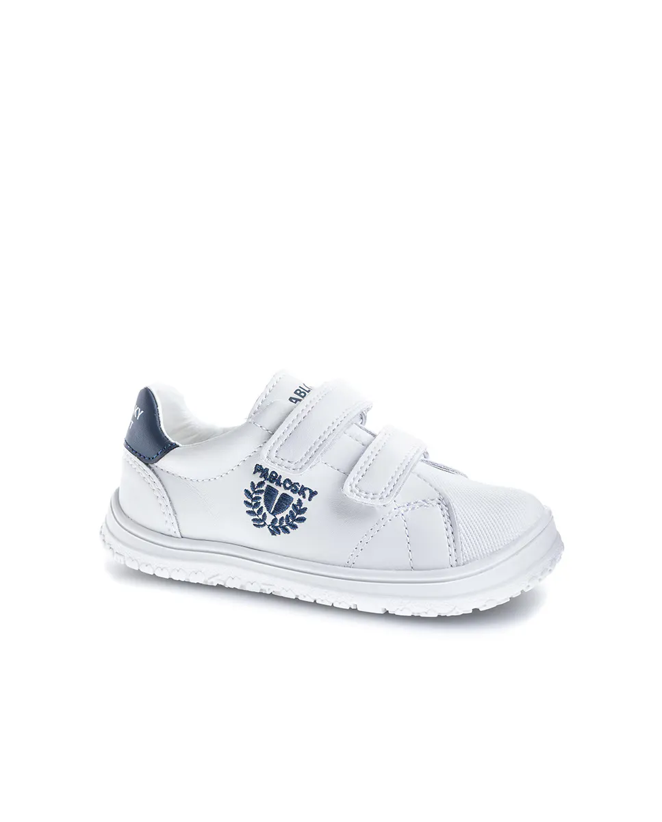 Низкие кроссовки для мальчиков в стиле кожаного шлема с двойной застежкой-липучкой Pablosky, синий
Низкие кроссовки для мальчиков в стиле кожаного шлема с двойной застежкой-липучкой Pablosky, синий