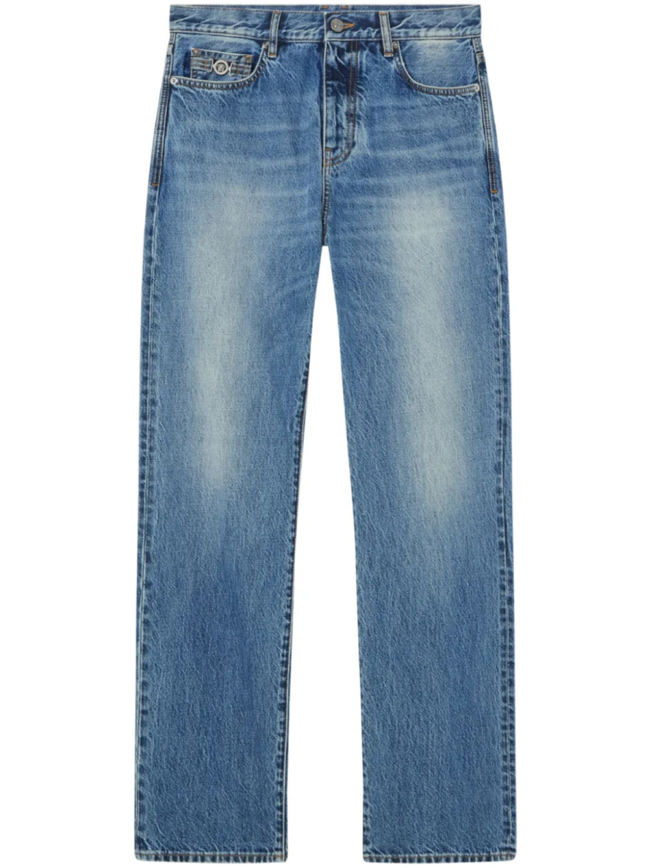 Versace джинсы с декором Medusa, синий
Versace джинсы с декором Medusa, синий