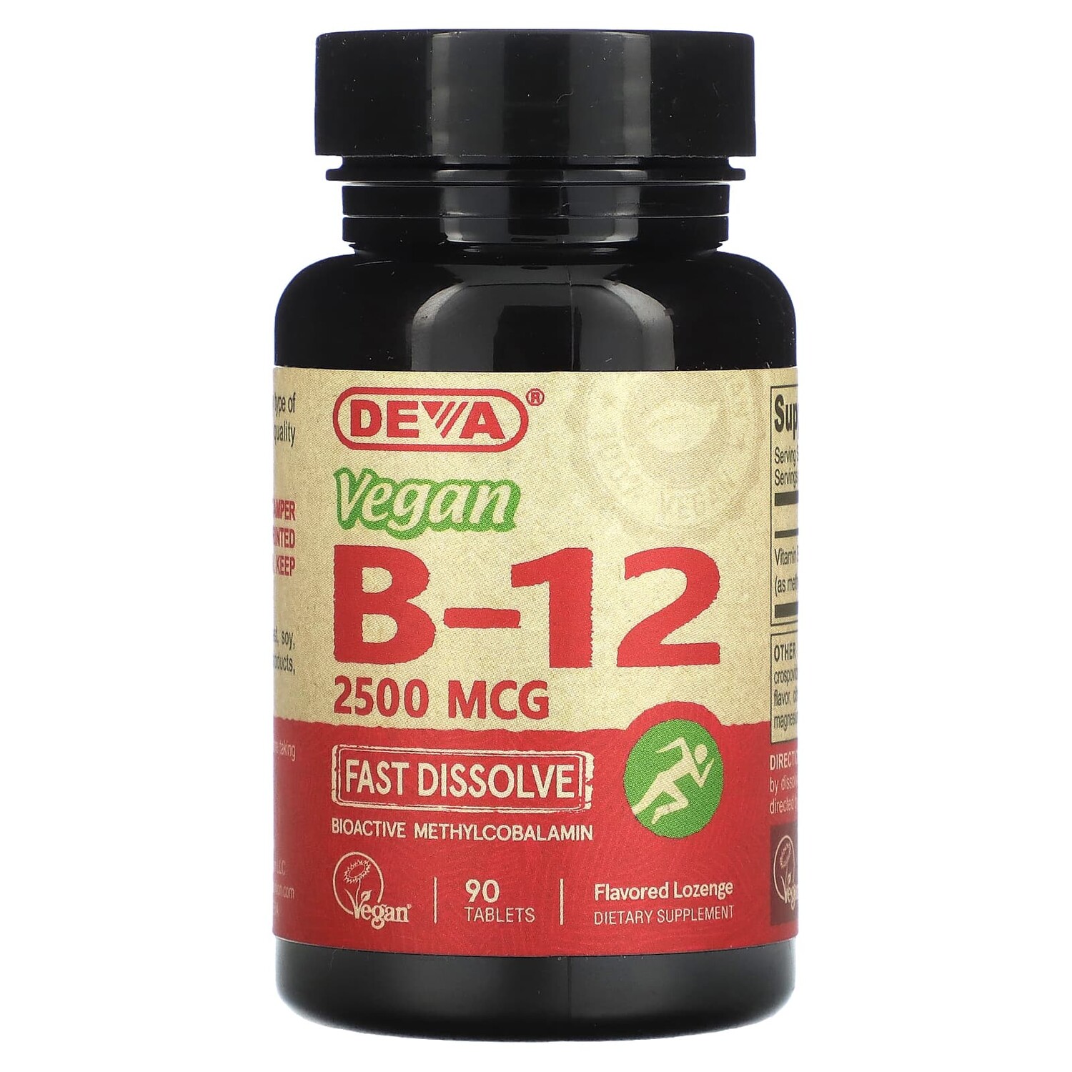 Deva Vegan B12 2,500 mcg 90 Tablets
Deva Vegan B12 2,500 mcg 90 Tablets