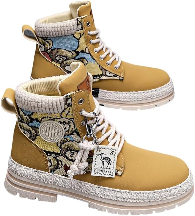 Мужские высокие кеды: прочные кроссовки с толстой подошвой на шнуровке, повседневные, подходят для ношения на улице и каждый день, с противоскользящей подошвой Hhhchpm, хаки
Мужские высокие кеды: прочные кроссовки с толстой подошвой на шнуровке, повседневные, подходят для ношения на улице и каждый день, с противоскользящей подошвой Hhhchpm, хаки