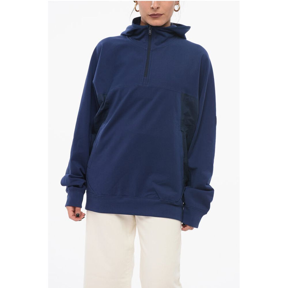 Свитшот из хлопковой смеси с воротником-стойкой и полумолнией Y-3, Blue
Свитшот из хлопковой смеси с воротником-стойкой и полумолнией Y-3, Blue