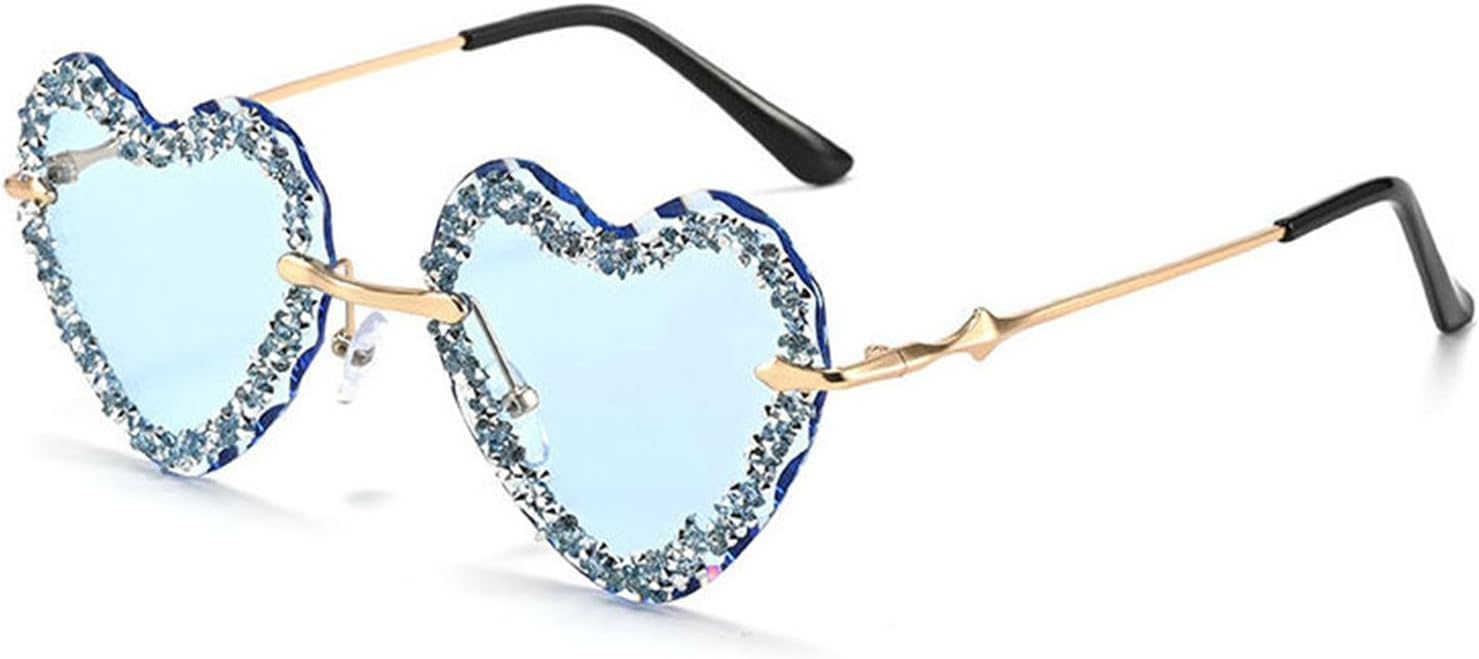 Willochra Модные солнцезащитные очки в форме сердца для женщин, украшенные стразами, с металлическим блеском, стильные, с бриллиантами, защита от ультрафиолета UV400, C4
Willochra Модные солнцезащитные очки в форме сердца для женщин, украшенные стразами, с металлическим блеском, стильные, с бриллиантами, защита от ультрафиолета UV400, C4