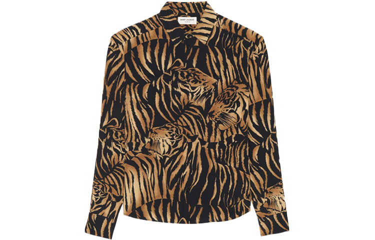 Рубашка женская Saint Laurent, черный / коричневый
Рубашка женская Saint Laurent, черный / коричневый