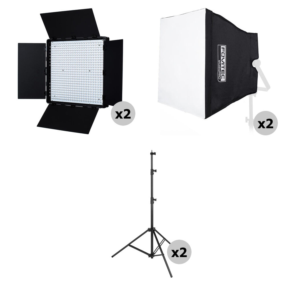 Двухцветная светодиодная панель Fovitec 600XB (комплект из 2 ламп)
Двухцветная светодиодная панель Fovitec 600XB (комплект из 2 ламп)