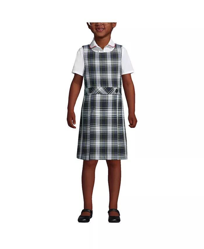 Клетчатый джемпер до колена в школьной форме для маленьких девочек Lands' End, белый
Клетчатый джемпер до колена в школьной форме для маленьких девочек Lands' End, белый