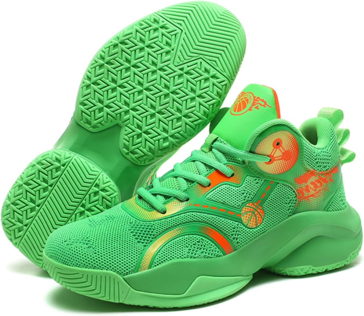 Мужские модные баскетбольные кроссовки на шнуровке с высоким верхом из сетчатой ткани, удобные, дышащие, нескользящие, для бега, ходьбы и тренировок Boaobaihuo, зеленый
Мужские модные баскетбольные кроссовки на шнуровке с высоким верхом из сетчатой ткани, удобные, дышащие, нескользящие, для бега, ходьбы и тренировок Boaobaihuo, зеленый