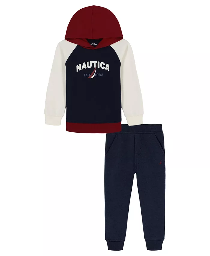 Мальчиковый комплект 2T-7 из худи и джоггеров Nautica, синий
Мальчиковый комплект 2T-7 из худи и джоггеров Nautica, синий