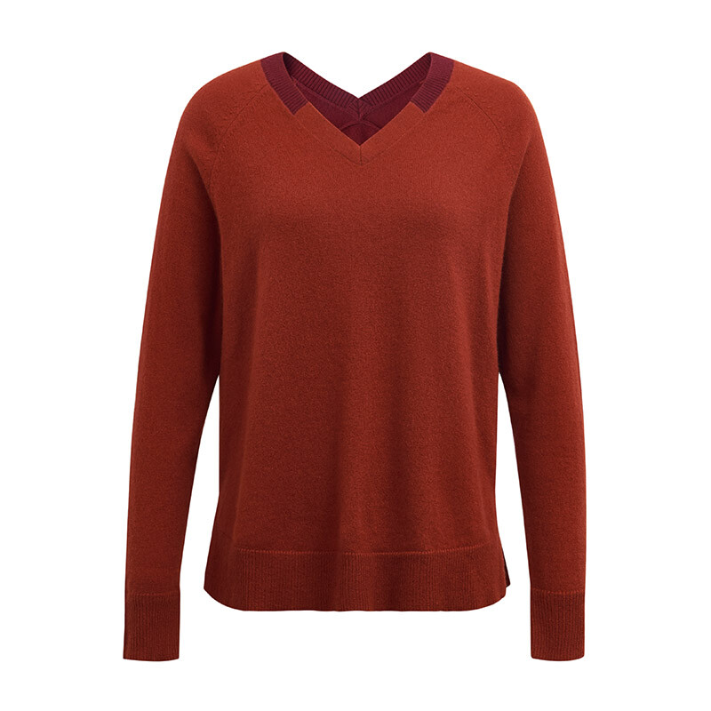 Свитер женский Deep Breath с вставками, красный
Свитер женский Deep Breath с вставками, красный