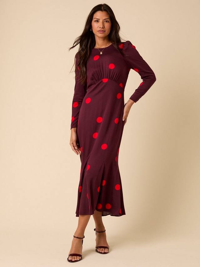 Платье миди Sally в горошек Nobody's Child, Burgundy/Red
Платье миди Sally в горошек Nobody's Child, Burgundy/Red