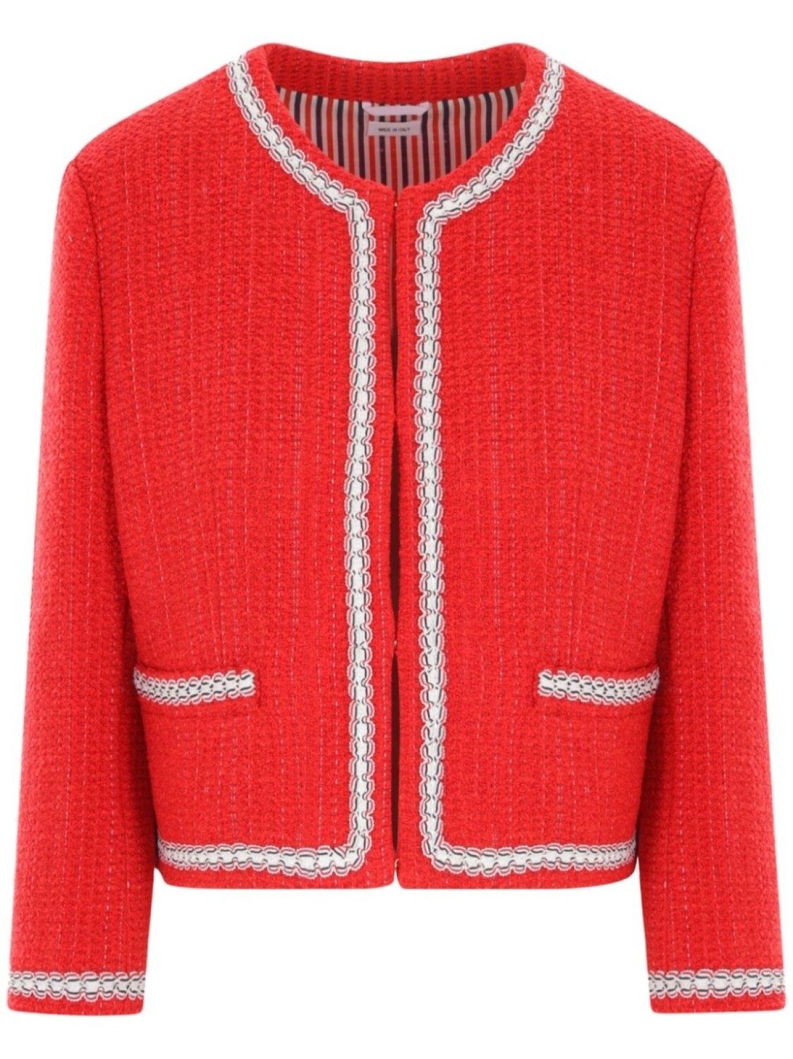 Thom Browne твидовая куртка, красный
Thom Browne твидовая куртка, красный