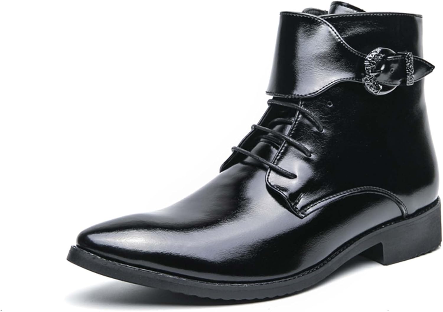 Мужские ботинки Челси с модной пряжкой, с заостренным носком, деловые, повседневные, формальные, противоскользящие, для униформы, конференций, свадеб и банкетов, высокие кожаные ботинки Generic, черный
Мужские ботинки Челси с модной пряжкой, с заостренным носком, деловые, повседневные, формальные, противоскользящие, для униформы, конференций, свадеб и банкетов, высокие кожаные ботинки Generic, черный