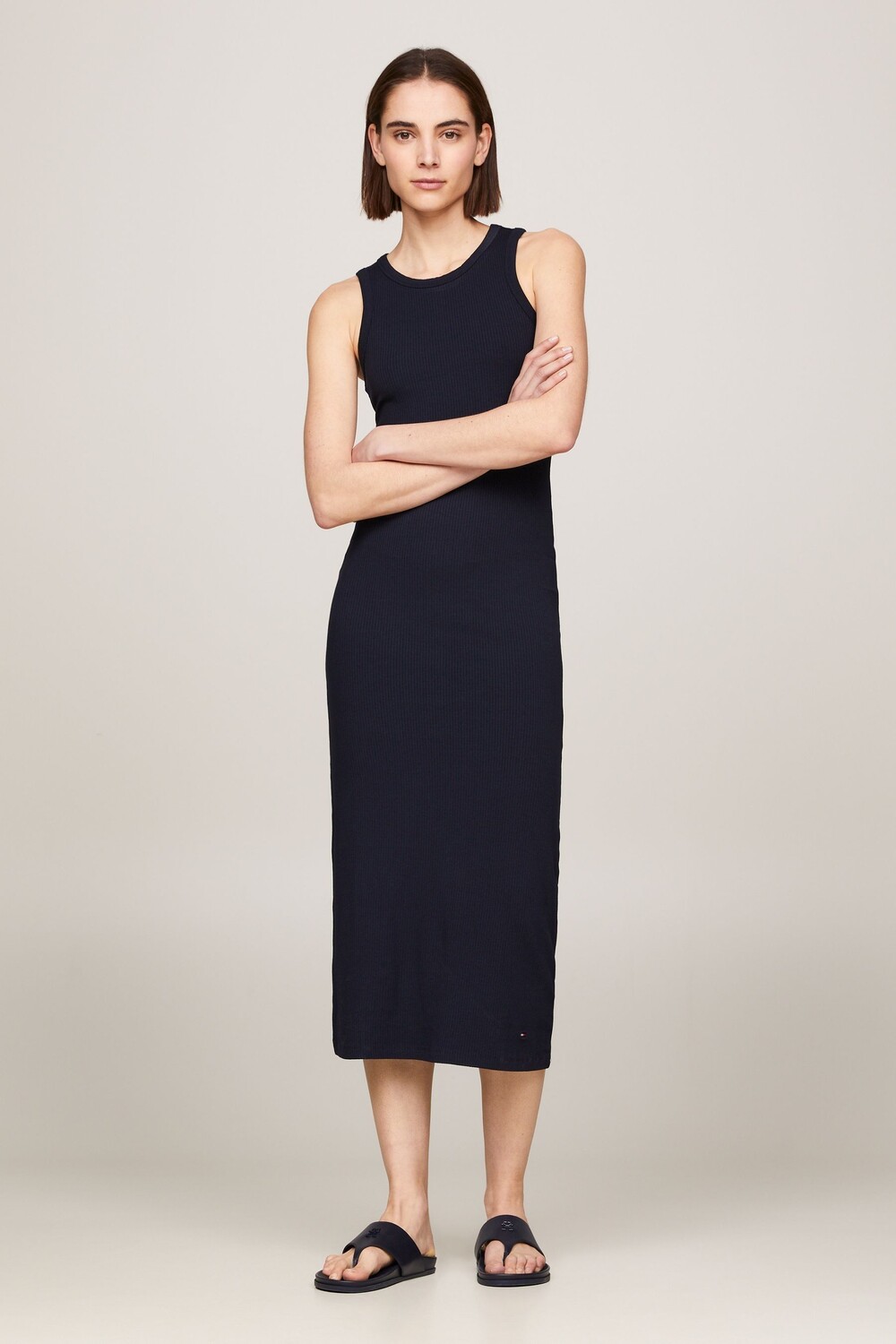 Платье миди в рубчик с отделкой по фигуре Tommy Hilfiger, синий
Платье миди в рубчик с отделкой по фигуре Tommy Hilfiger, синий